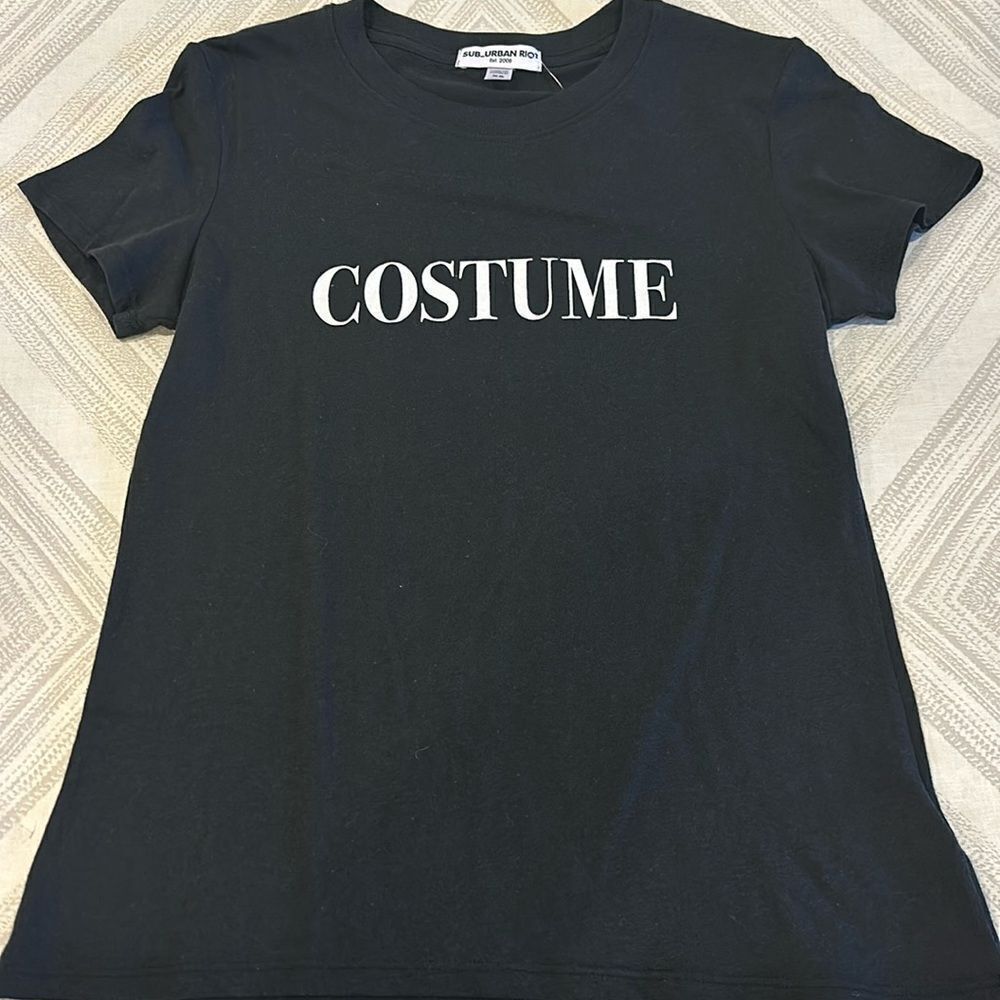 Sub_Urban Riot Women’s Black ‘Costume’ Fitted T-Shirt - Size XS